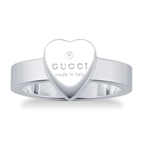 gucci ring women's heart|gucci trademark heart ring.